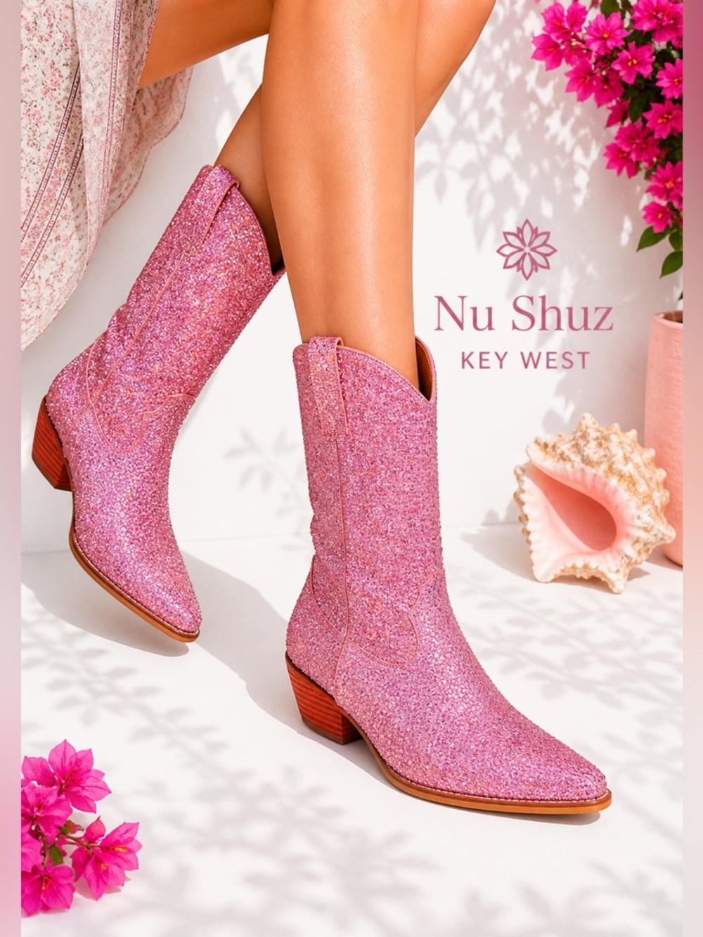 C’mon Barbie Let’s Go Party! Rider Girlie ZOE Pink Rhinestone Cowboy Boots 6 - Picture 5 of 5